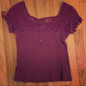 LA Hearts Lace Top